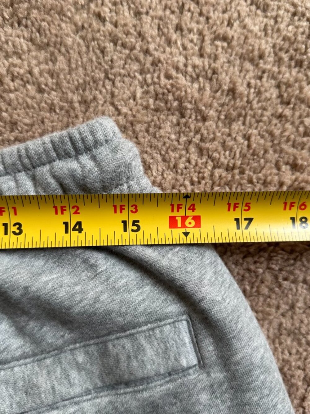 Nike Sweatpants Mens Medium (32x30) Straight Leg Grey Pockets Mid Rise - Picture 8 of 14